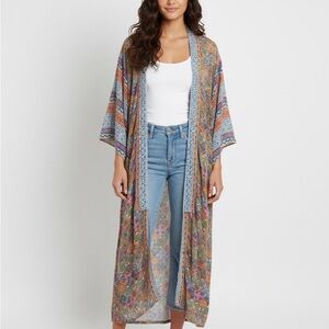 Colorful Patterned Kimono